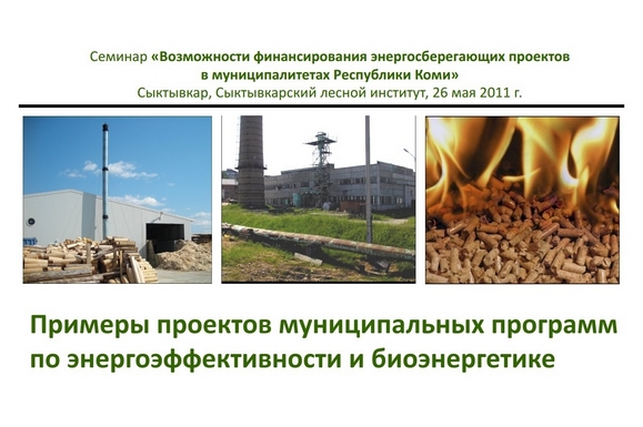 Примеры проектов муниципальных программ по энергоэффективности и биоэнергетике